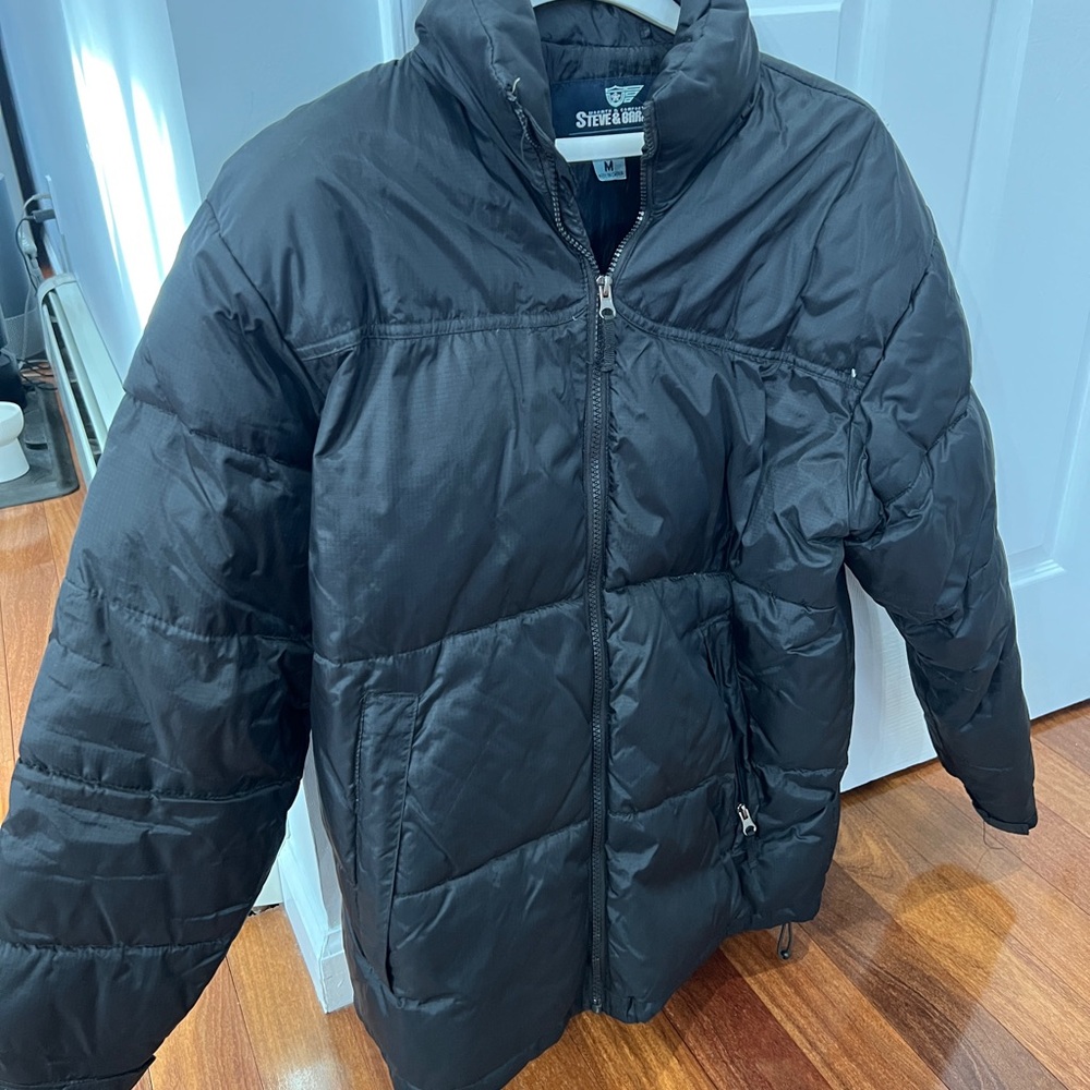 Steve & Barry's Black Double Down Jacket